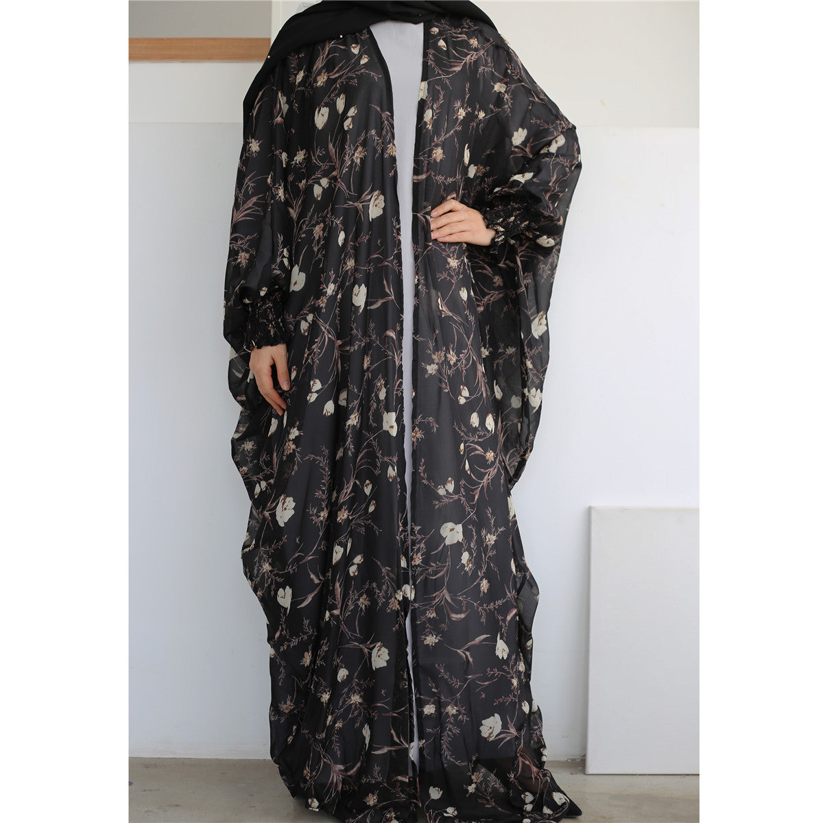 Women's Chiffon Print Robe Dress