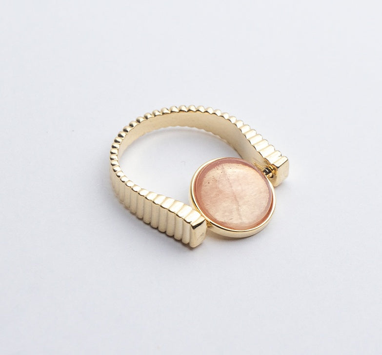 Original Fidget Spinner Rings Natural Stone Rings Replaceable Spinners For Anxiety And Stress Relief Jewelry Gifts
