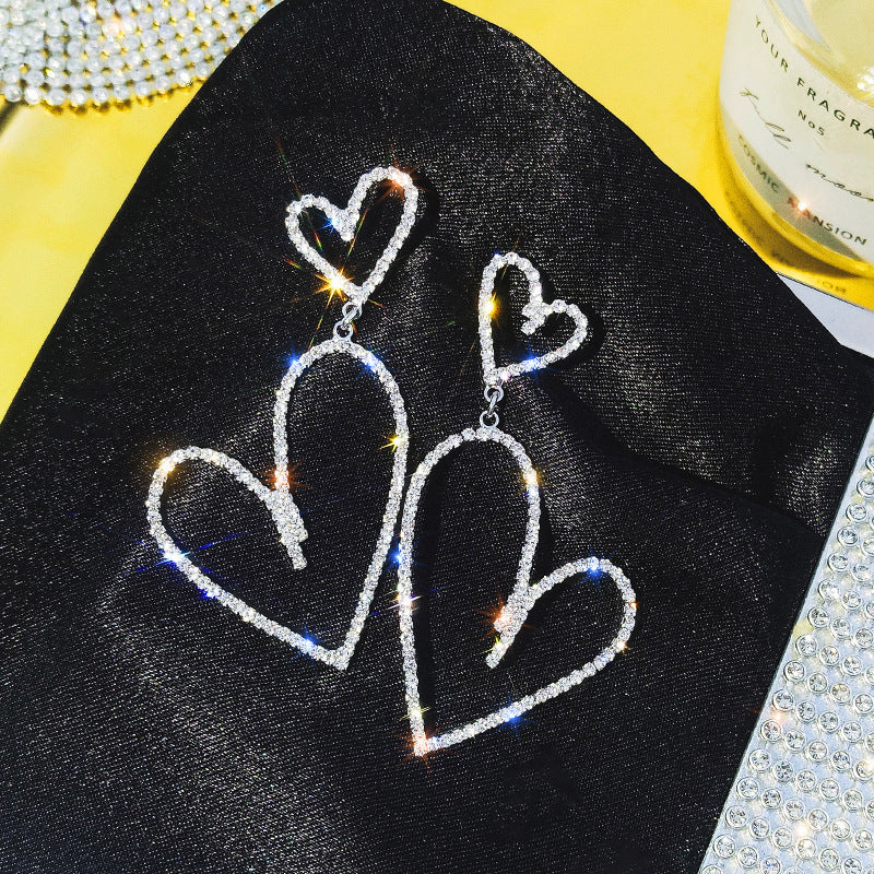 Earrings Stud Earrings Personality Tassel Wild Long Silver Pin Earrings