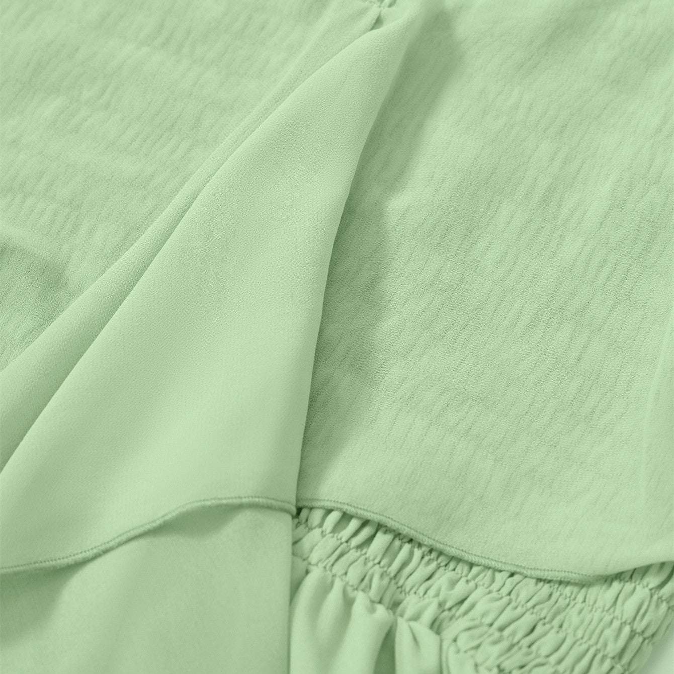 Solid Color Waist Closing Short Sleeve Dress