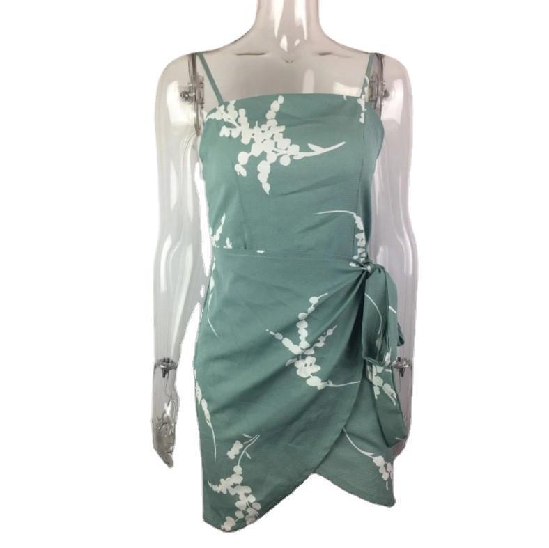 Floral print strap dress