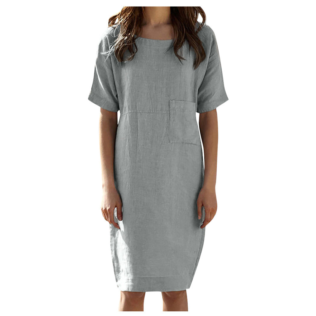 Cotton and linen dress