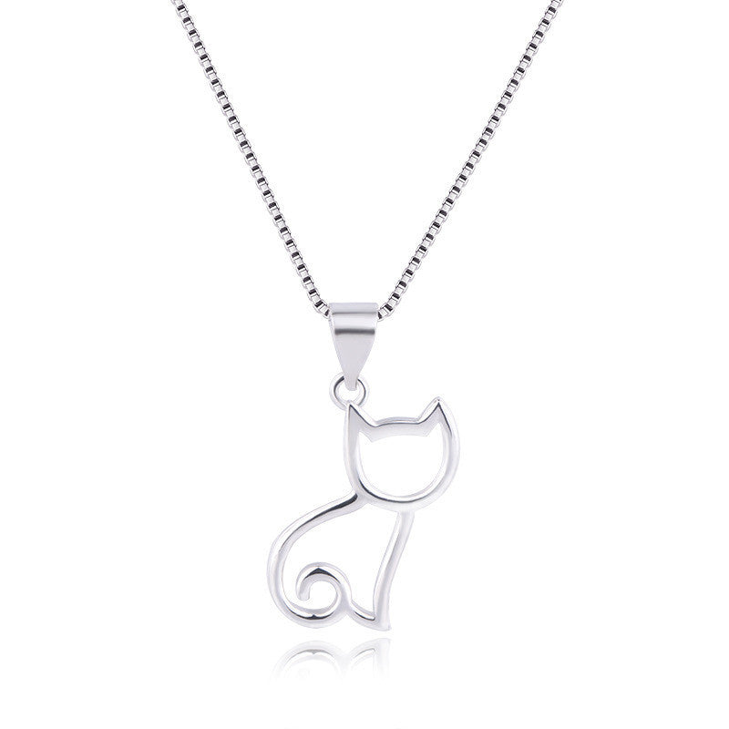Korean sweet cat necklace simple necklace