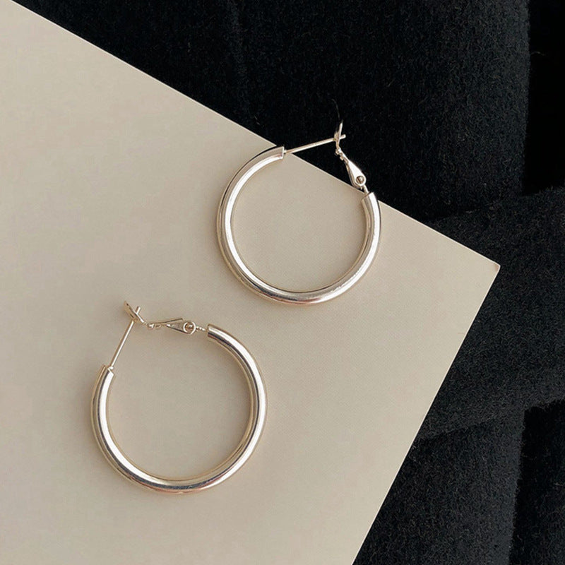 Earrings Stud Earrings Personality Tassel Wild Long Silver Pin Earrings