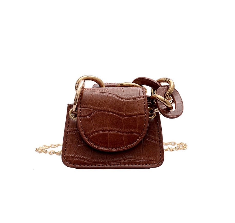 Crossbody shoulder bag small square bag