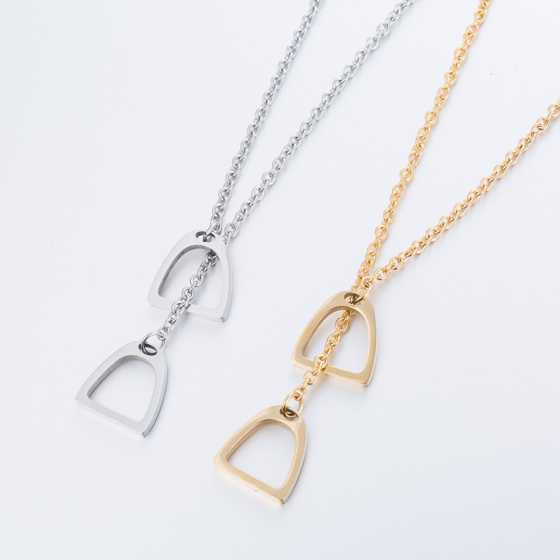 Korean Fashion Necklace Personality Heart Lock Necklace Lady Necklace