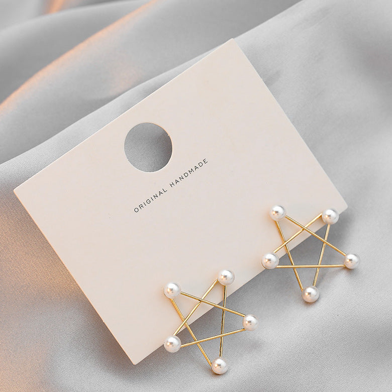 Earrings Stud Earrings Personality Tassel Wild Long Silver Pin Earrings
