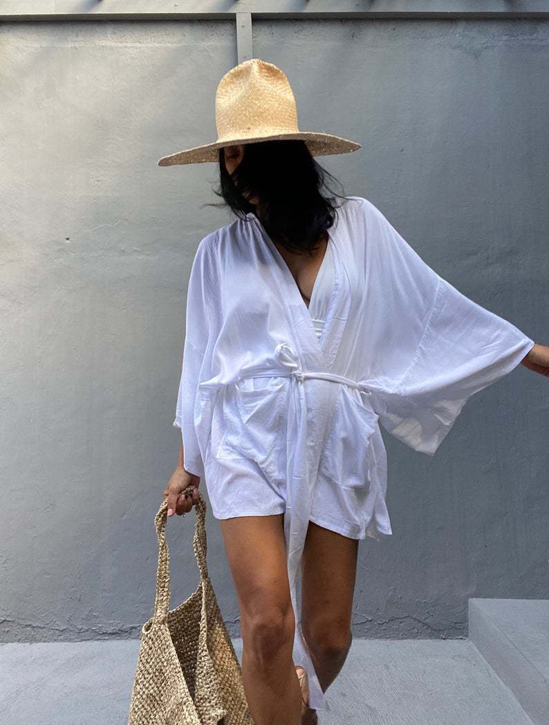 New Ladies Short Cardigan Casual Beach Sunscreen Shirt
