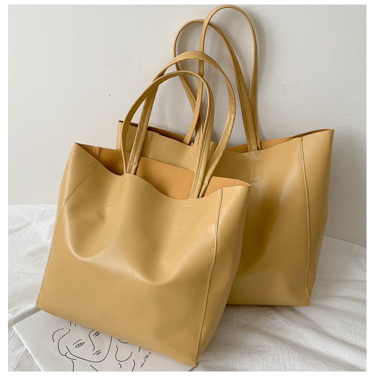 Simple large capacity commuter tote bagTide big bag