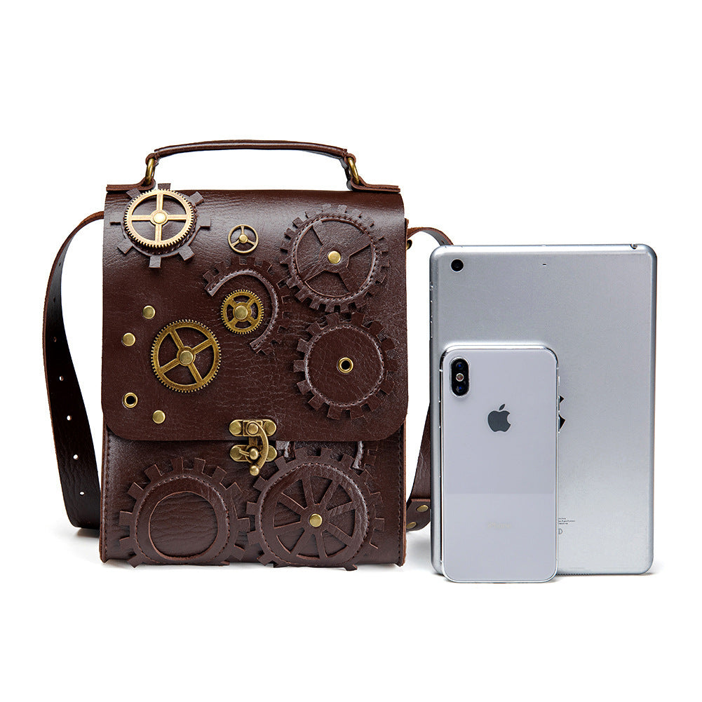 Retro style women's shoulder messenger bag
