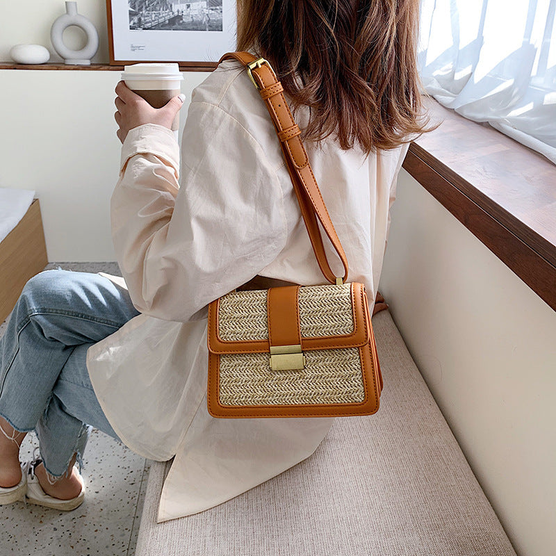 Crossbody woven bag