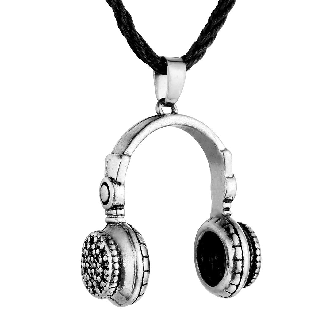 Men's Slavic Punk Necklace Accessories Earphone Necklace