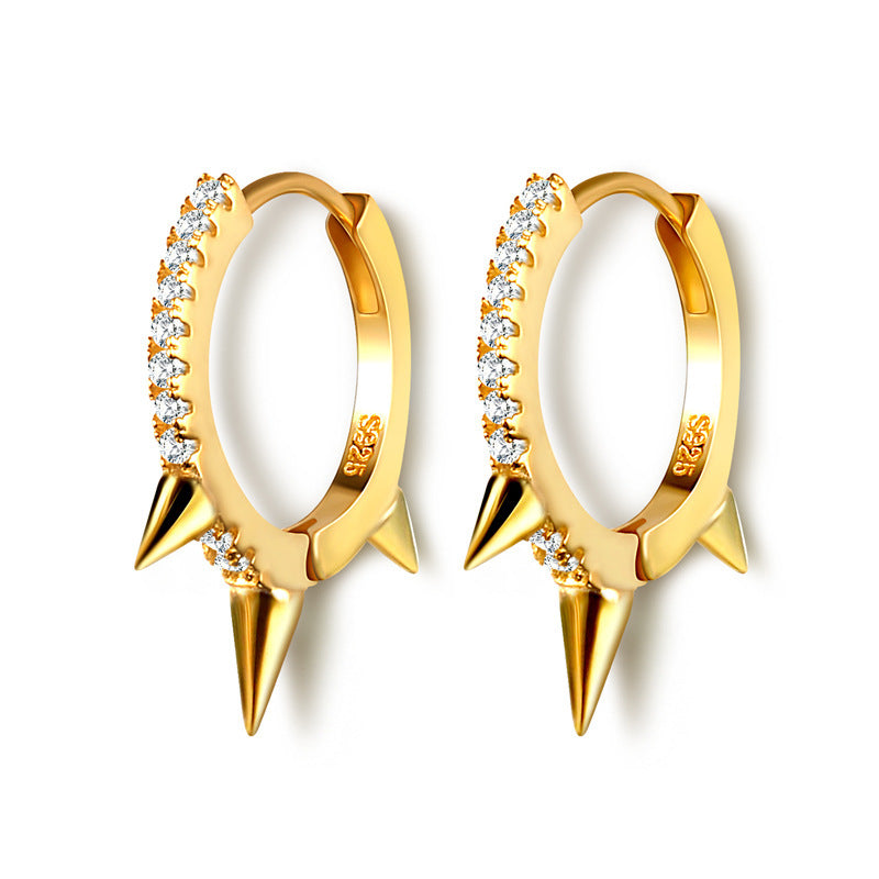 Punk Style Geometric Diamond Trendy Earrings