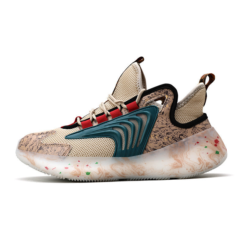 Graffiti Mesh Sports Casual Breathable Men's Shoes