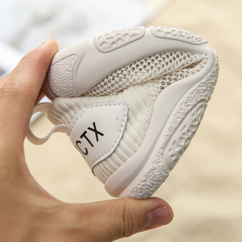 Mesh Hole Shoes Breathable Semi-sandal Shoes