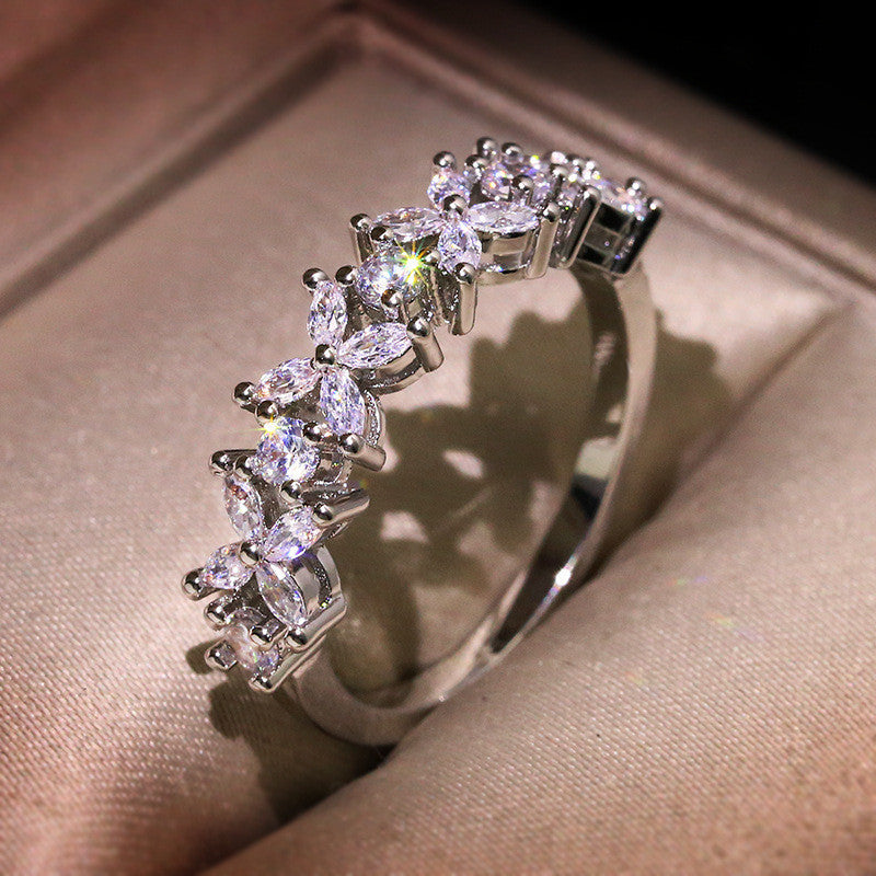 Slightly Inlaid With Diamonds Sweet and Versatile Charm