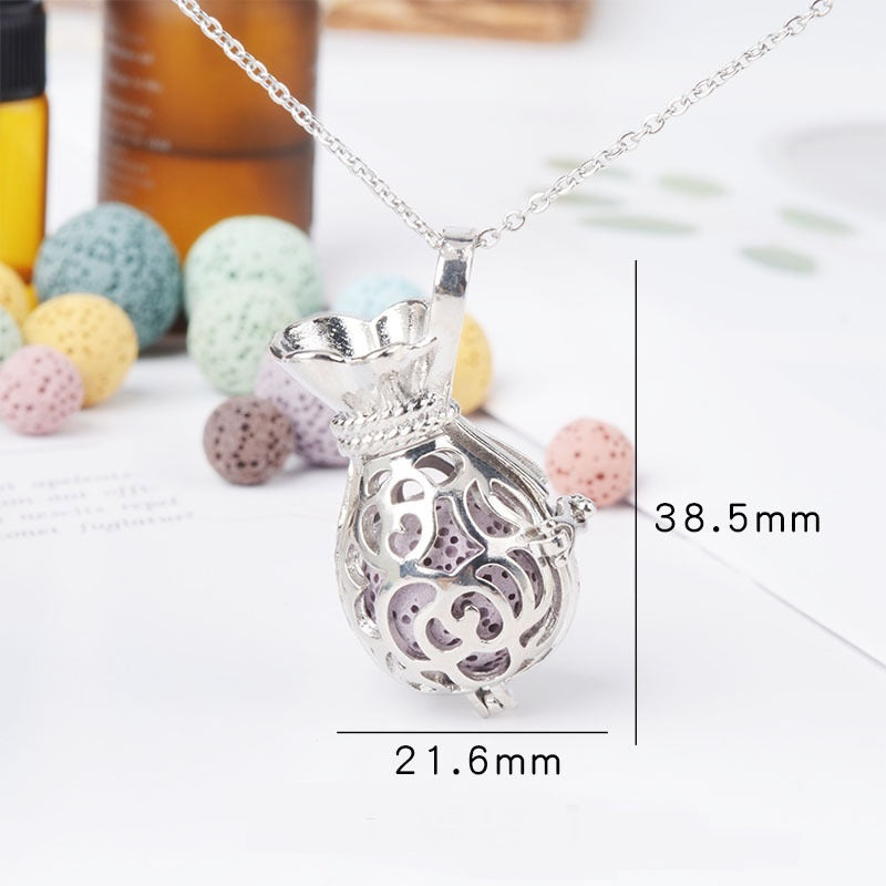 Aromatherapy Necklace Magic Box Pendant Diffuse Necklace Fragrance
