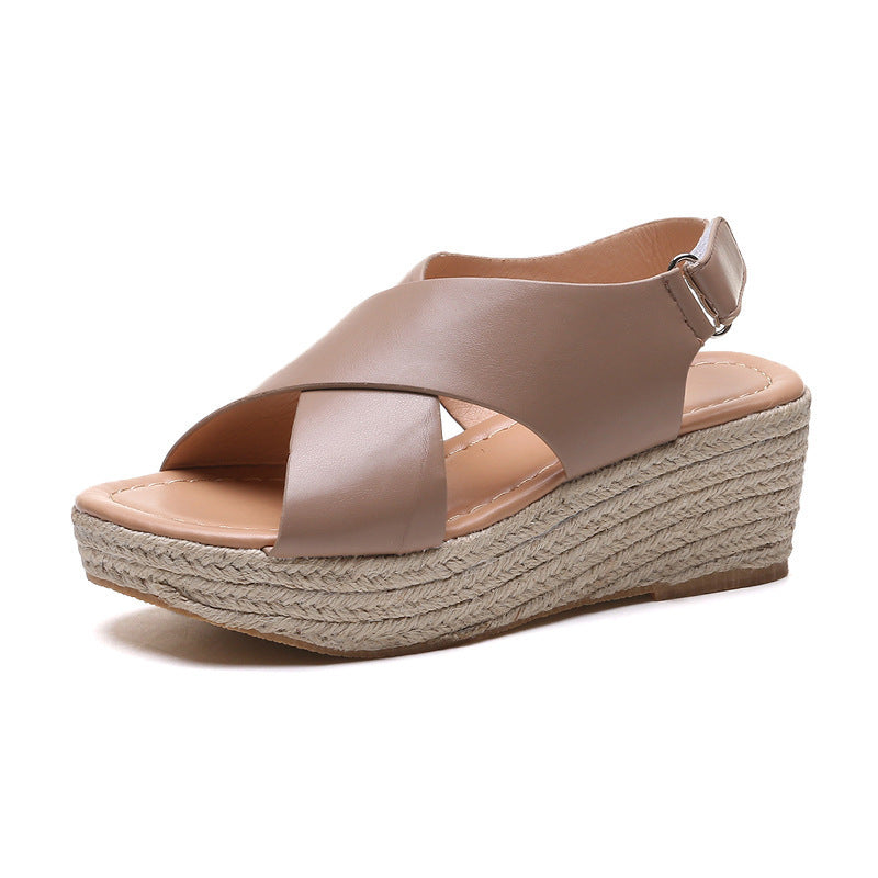 Rubber Viscose Shoes Side And Back Women's Sandals