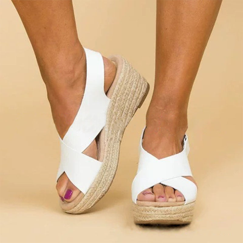 Rubber Viscose Shoes Side And Back Women's Sandals