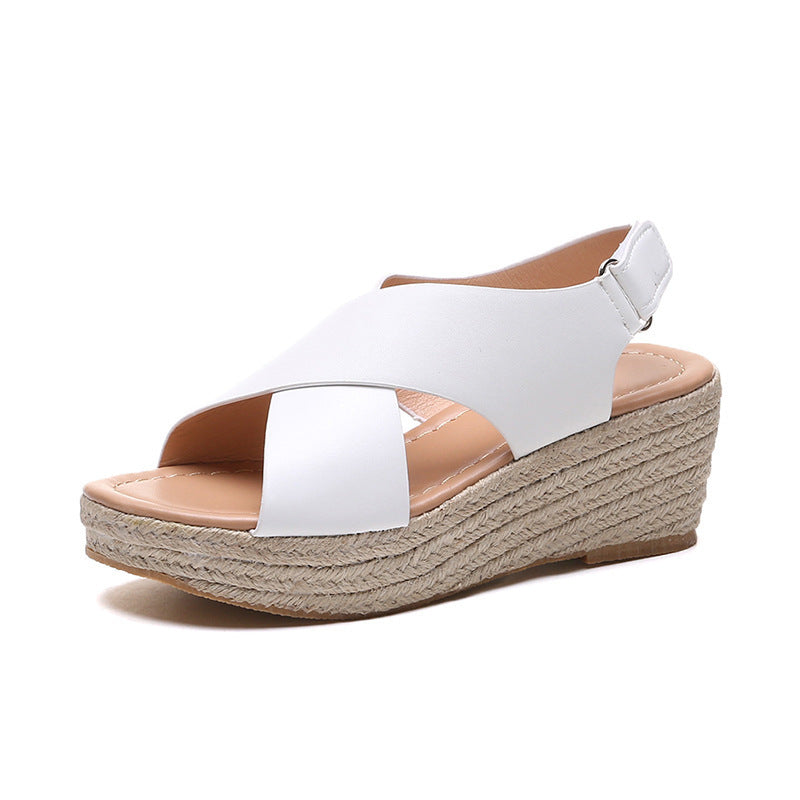 Rubber Viscose Shoes Side And Back Women's Sandals