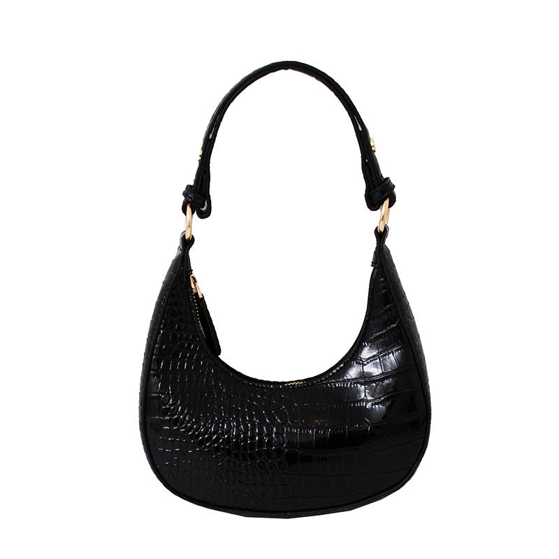 Korean Fashion Snake Print Underarm Bag