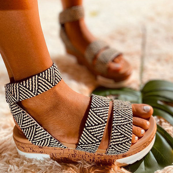 Wedge Heel Roman Tide Shoes Women's Shoes Plus Size