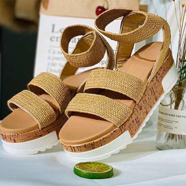 Wedge Heel Roman Tide Shoes Women's Shoes Plus Size