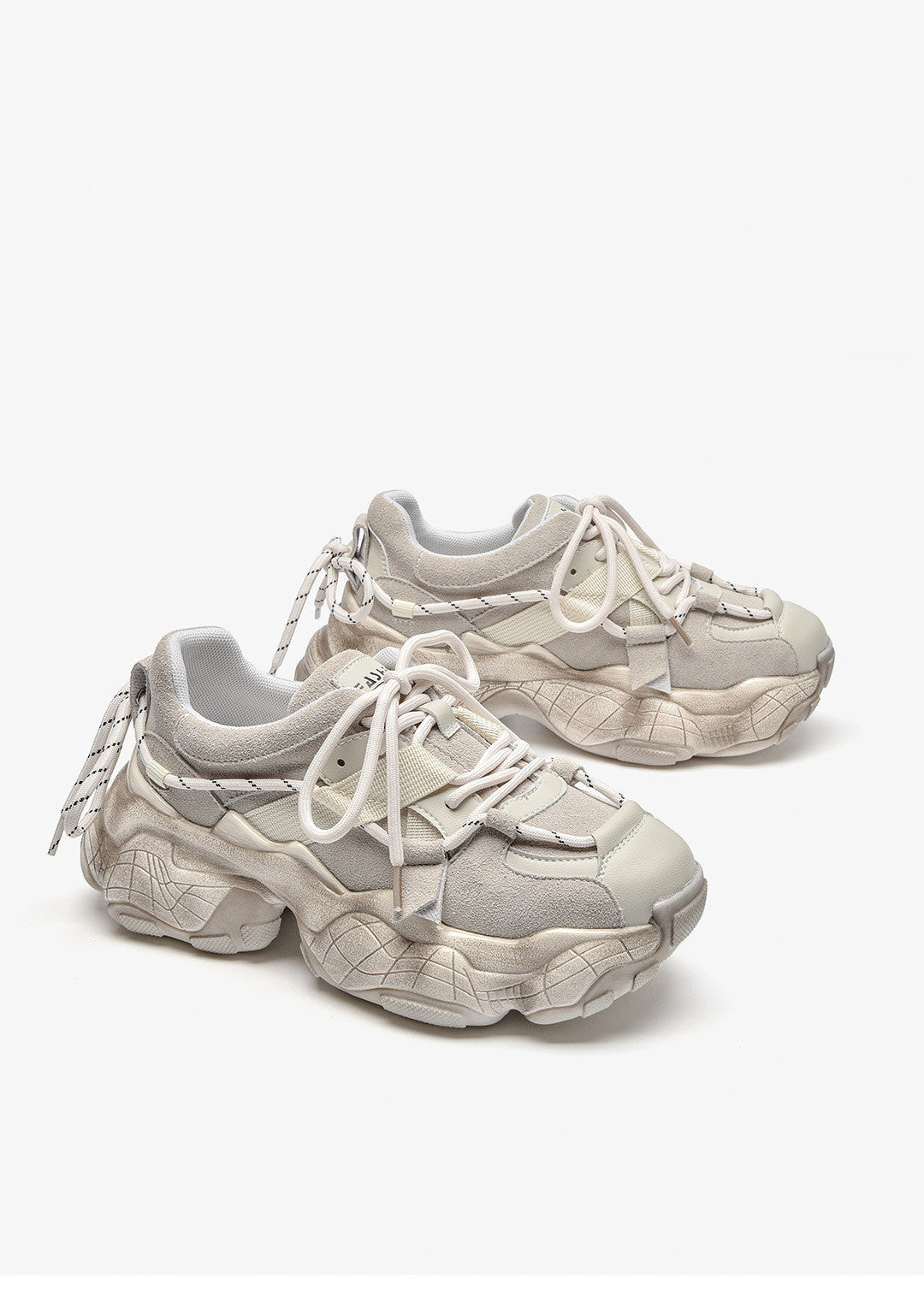 All-Match Casual Sports Shoes Women'S Thick-Soled Increase Korean Version Of Old Shoes Students Wenzhou Wholesale Lace Tide