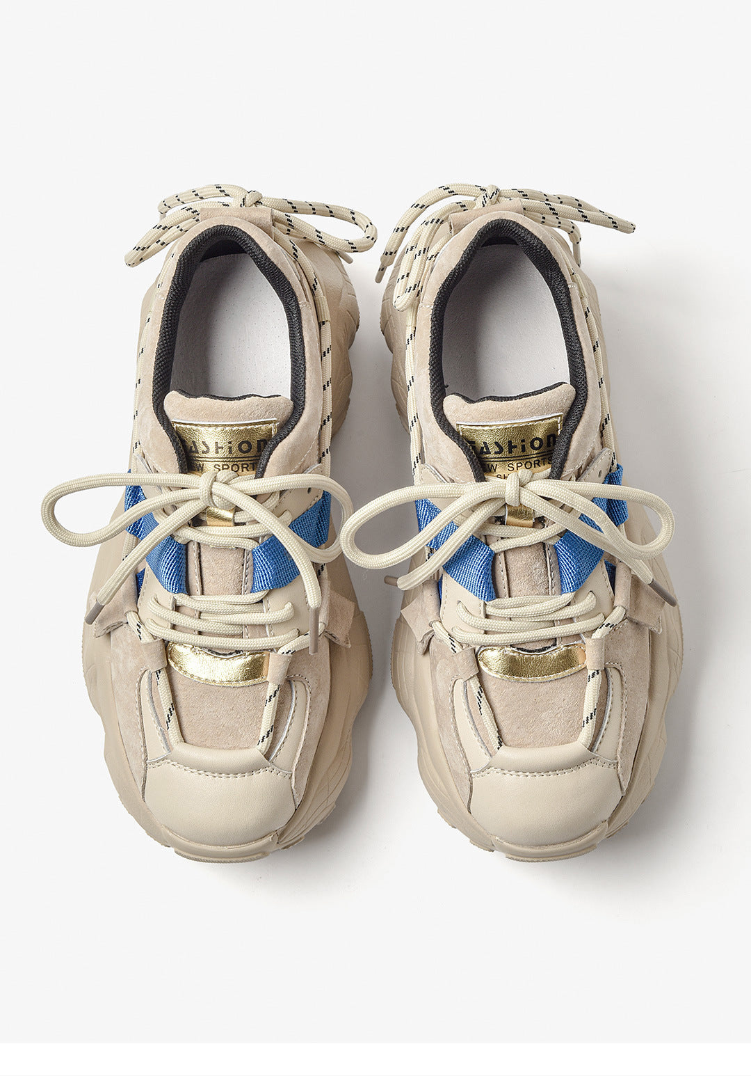 All-Match Casual Sports Shoes Women'S Thick-Soled Increase Korean Version Of Old Shoes Students Wenzhou Wholesale Lace Tide