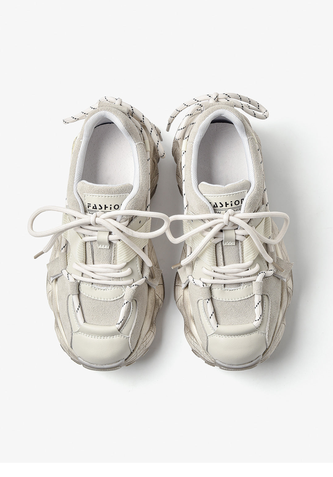 All-Match Casual Sports Shoes Women'S Thick-Soled Increase Korean Version Of Old Shoes Students Wenzhou Wholesale Lace Tide