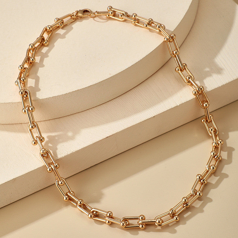 Simple and Fashionable Necklace Personalized Thick Chain Necklace