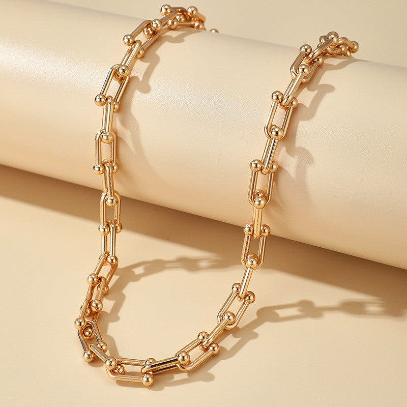 Simple and Fashionable Necklace Personalized Thick Chain Necklace