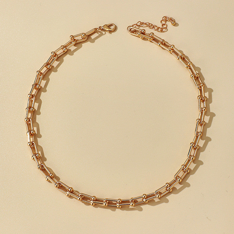 Simple and Fashionable Necklace Personalized Thick Chain Necklace