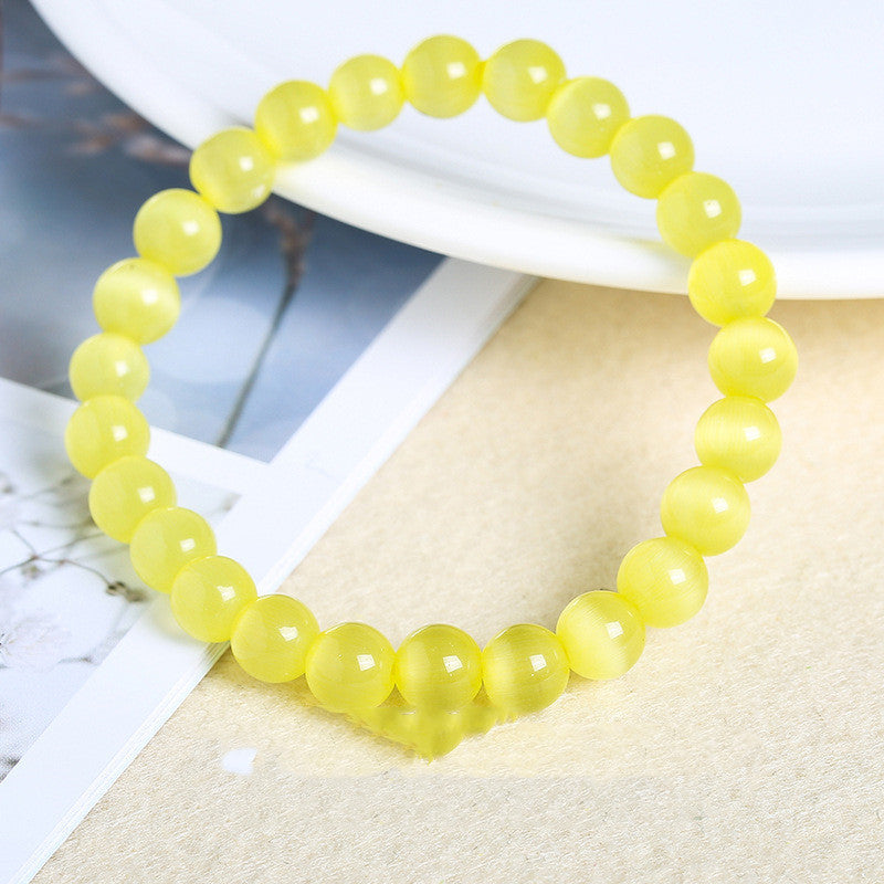 Opal Bracelet Simple Single Circle Diy Jade Bracelet Unisex