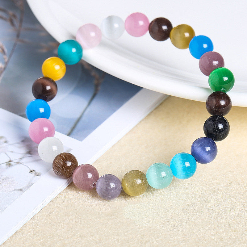 Opal Bracelet Simple Single Circle Diy Jade Bracelet Unisex