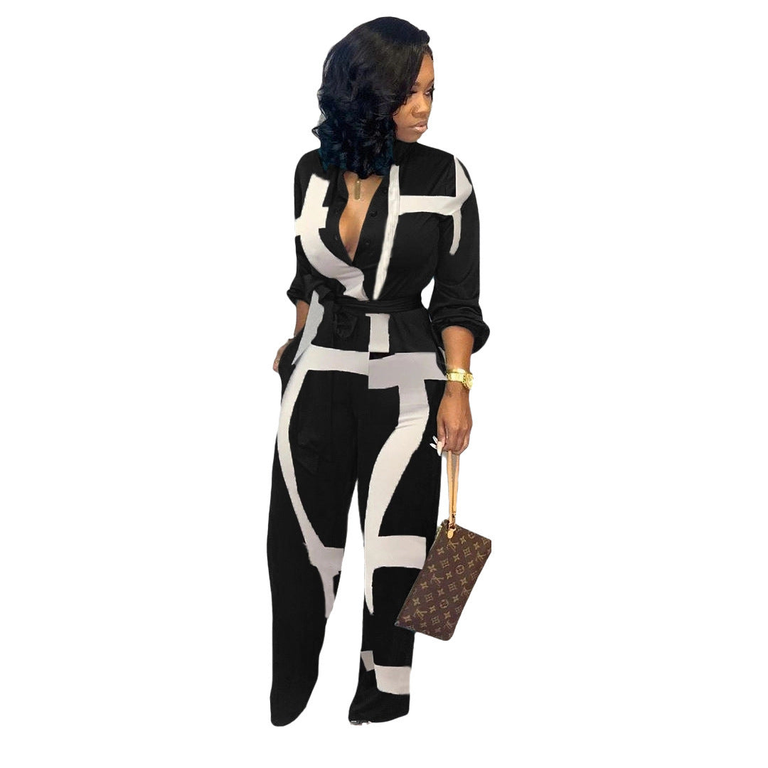 European And American Cross-Border Sexy Fashion Casual Jumpsuit