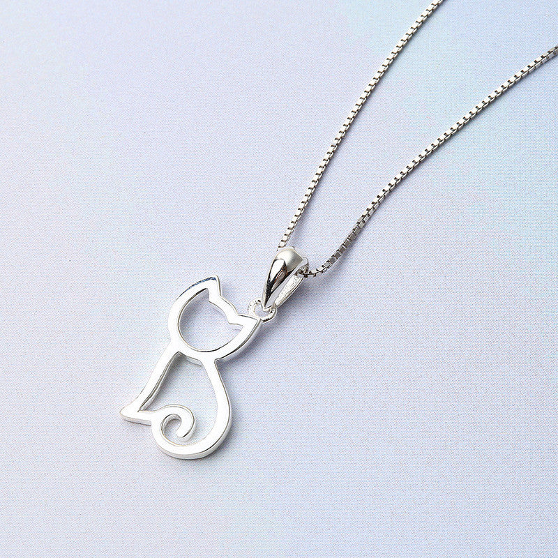 Korean sweet cat necklace simple necklace