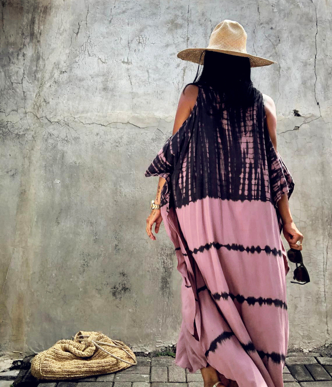 Beach Cover-up Off Shoulder Positioning Robe Seaside Vacation Dress Bikini Swimsuit Sun Protection Shirt