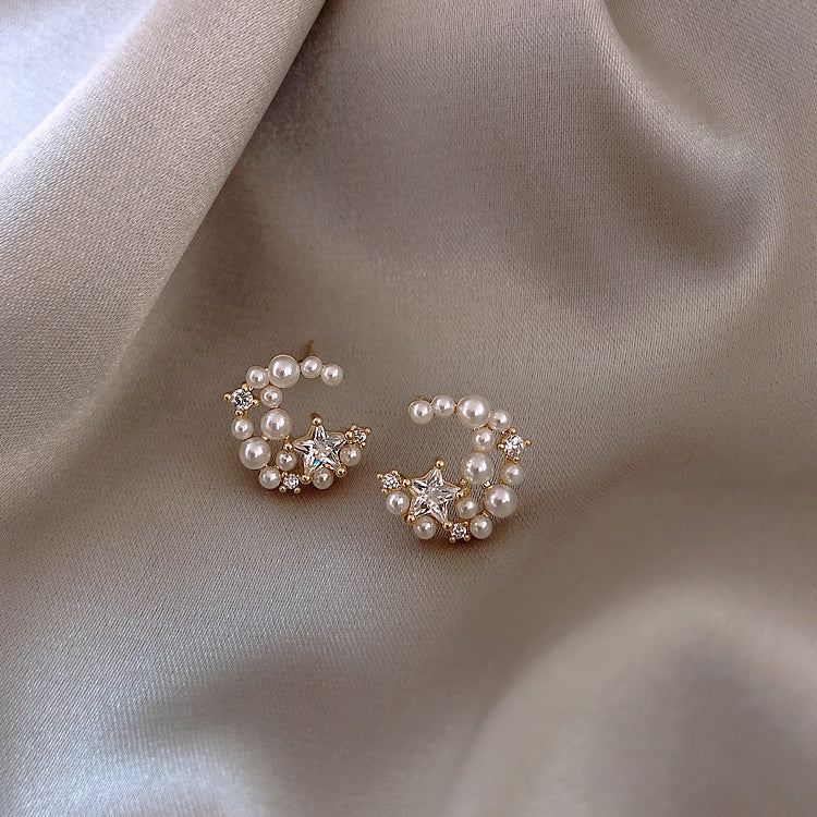 Earrings Stud Earrings Personality Tassel Wild Long Silver Pin Earrings