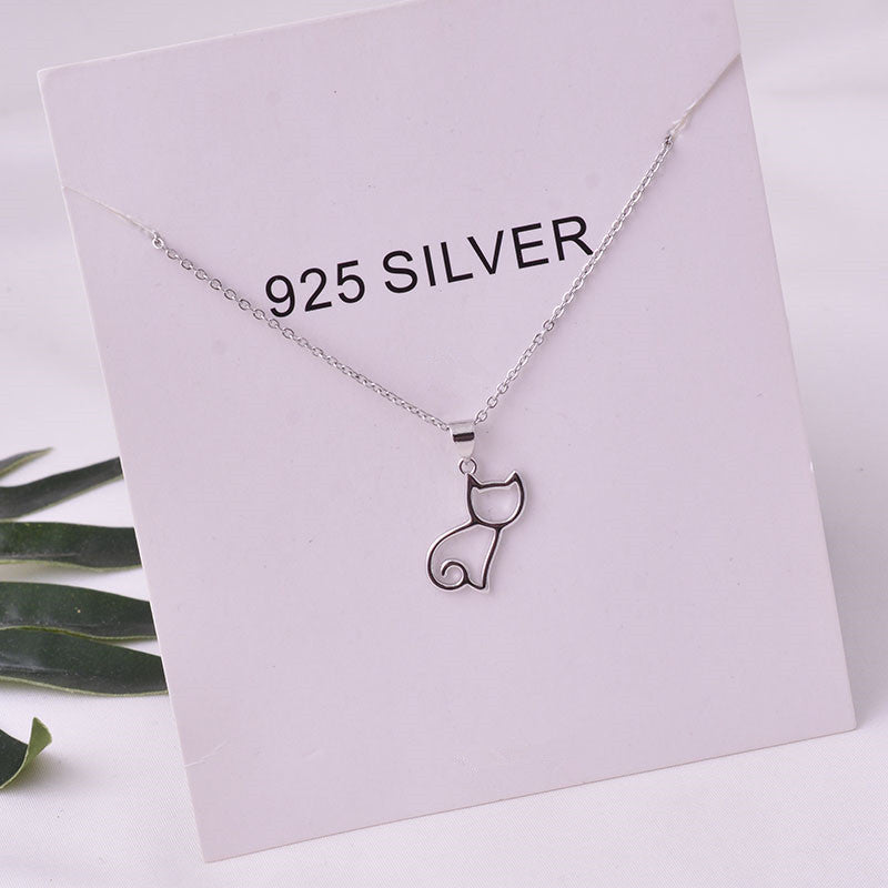 Korean sweet cat necklace simple necklace