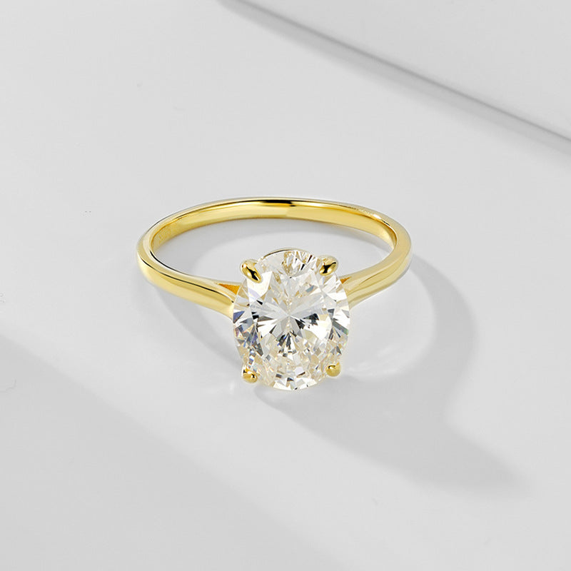 S925 Sterling Silver 5A Zircon Ring For Women