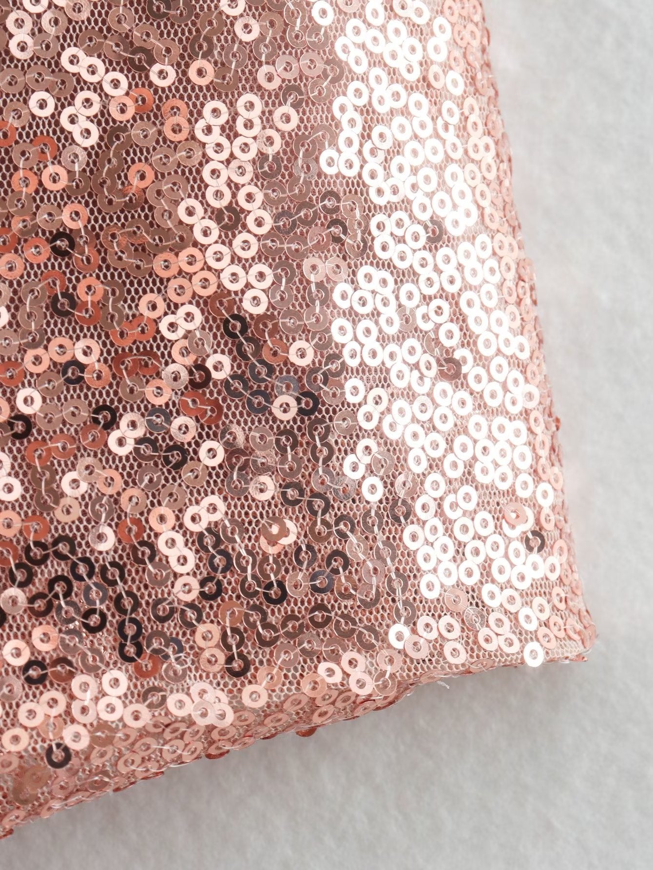 Women's Sequin Sling U-neck Dress Skirt