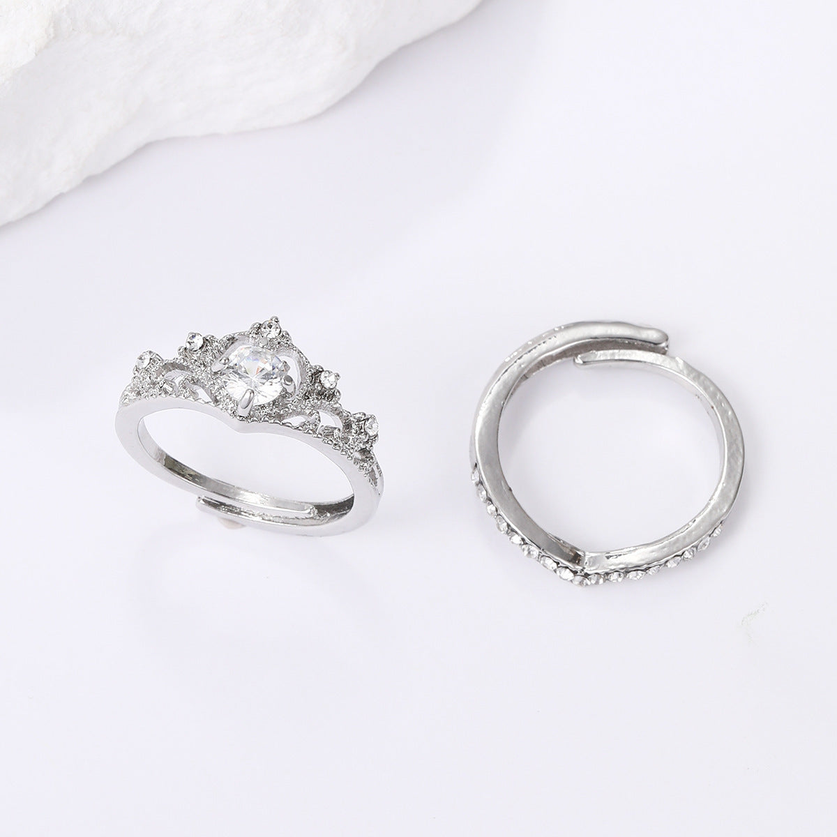2-piece Ins Style Simple Index Finger Ring