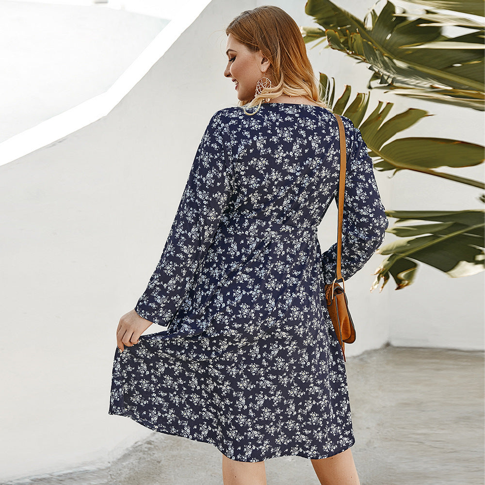 Spring / Summer new small floral dress