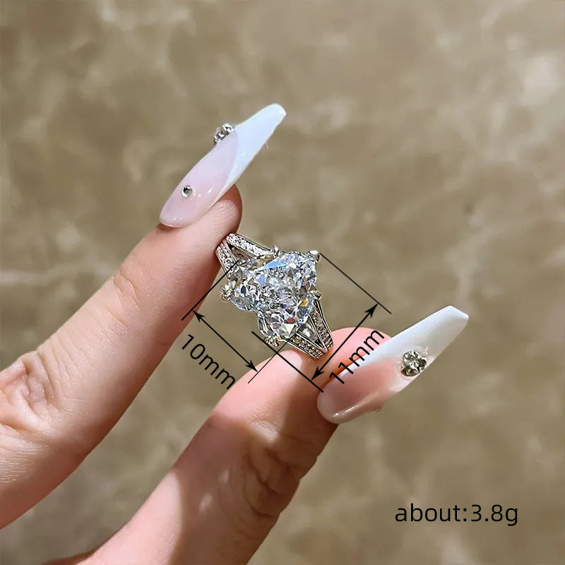 Engagement Party Ring Love Double Layer