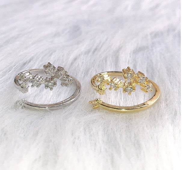 12 constellations star rings