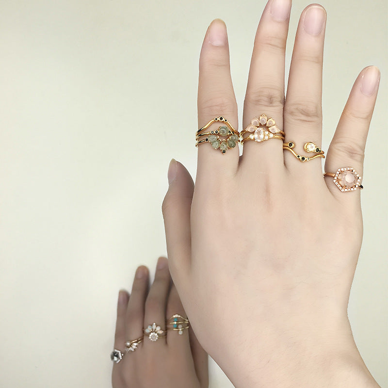 Petals can be combined with rings