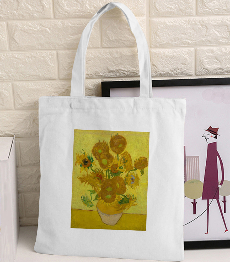 Van Gogh Oil Painting Retro Print Canvas Bag