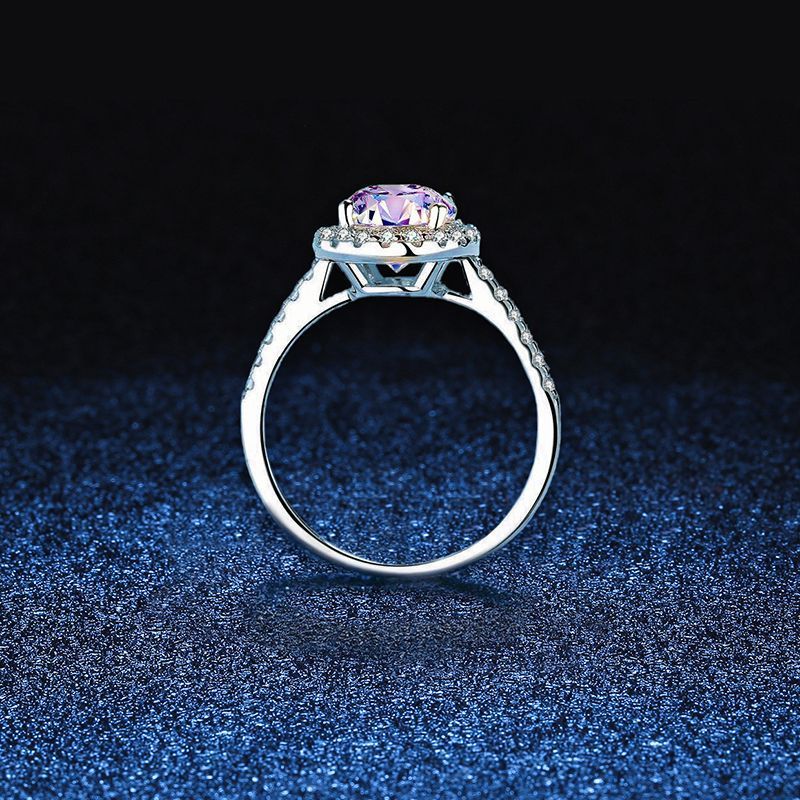 Big Diamond Moissanite Ring Women