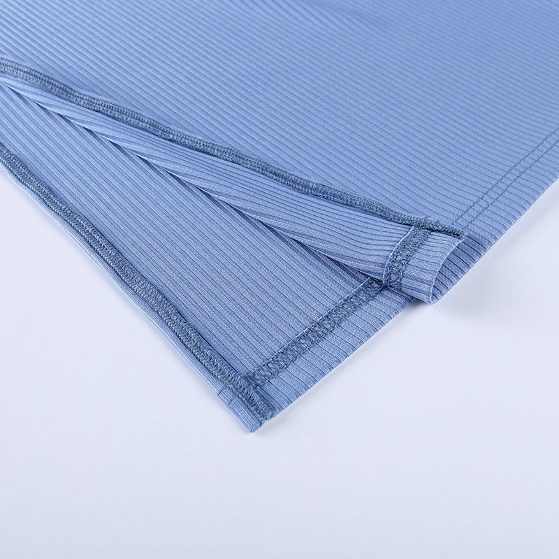 Lace-up Hollow Slit Sling Dress